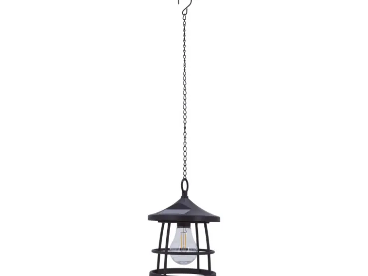 LED Solarpendelleuchte Melfi Schwarz Ø 15 cm x 20,5 cm* Laternen