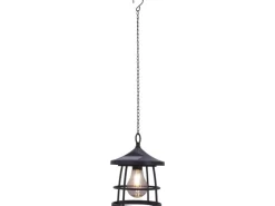 LED Solarpendelleuchte Melfi Schwarz Ø 15 cm x 20,5 cm* Laternen