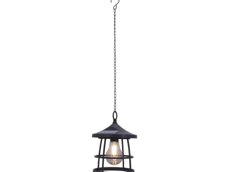LED Solarpendelleuchte Melfi Schwarz Ø 15 cm x 20,5 cm* Laternen