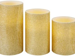 LED-Kerzen Goldfarben* Kommode