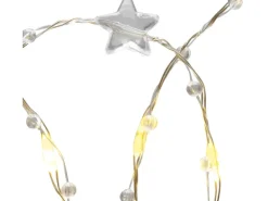 LED-Lichterkette Diamanten 20 LEDs Warmweiß Transparentes Kabel 2,2 m* Vasen