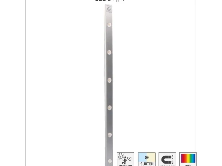 LED-Unterbauleuchte Pir Sensor 150 lm 3000-6000 K CCT+ RGB 68,5 cm Silber