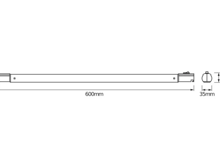 LEDVANCE LED-Unterbauleuchte TubeKit 3,7 cm x 3,5 cm x 60 cm Katlweiß