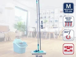 Leifheit Bodenwischer Power Clean Micro Duo M* Reinigung