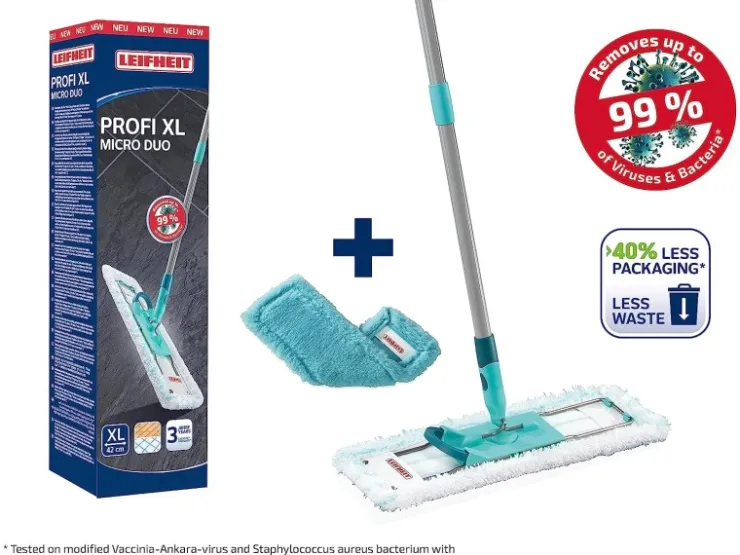Leifheit Bodenwischer Profi XL Glatte Böden & zum Staubwischen* Reinigung
