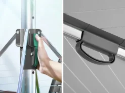 Leifheit Wäschespinne Linomatic Plus 60m Leine Wäscheständer höhenverstellbar* Bettwäsche