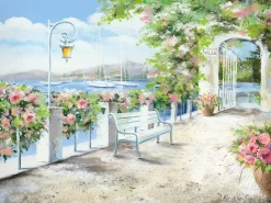 Pro Art Leinwandbild Basic Anonymus Passagio di Lago 77 cm x 57 cm
