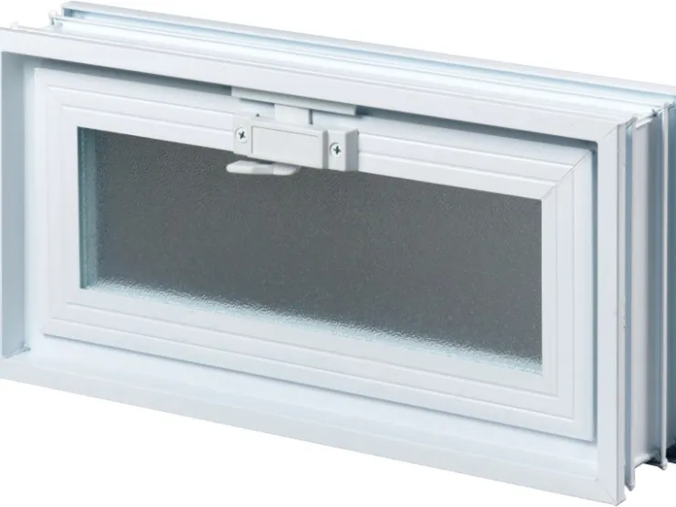 Fuchs Design Lüftungsfenster 384 mm x 189 mm für 2 19er Glassteine* Insektenschutz