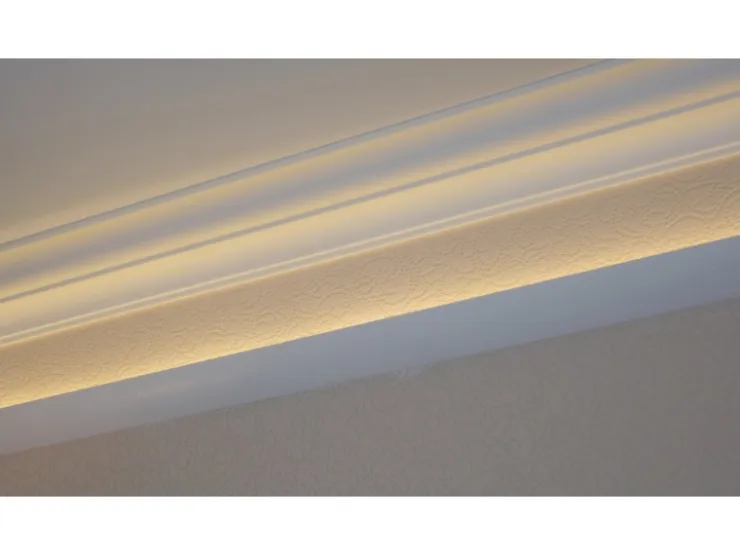 Decosa Lichtleiste Karoline Weiß 61 mm x 29 mm Länge 2.000 mm