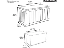 Lifetime Gartenbox 128 cm x 64 cm x 67 cm
