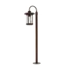 Lindby Außenleuchte Laterne Zayn 10036409 Retro Vintage Antik in Braun aus Aluminium 1-flammig E27* Laternen