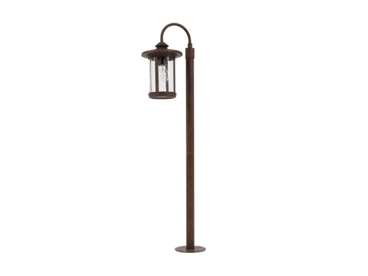 Lindby Außenleuchte Laterne Zayn 10036409 Retro Vintage Antik in Braun aus Aluminium 1-flammig E27* Laternen