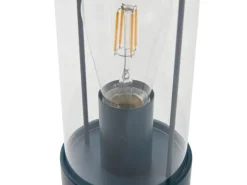 Lindby Laterne Yvette 10019858 Dimmbar Spritzwassergeschützt Modern in Blau aus Metall 1-flammig E27* Laternen