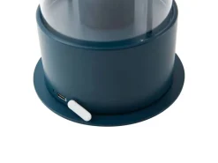 Lindby Laterne Yvette 10019858 Dimmbar Spritzwassergeschützt Modern in Blau aus Metall 1-flammig E27* Laternen