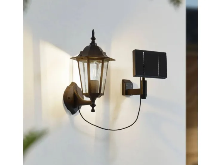 Lindby LED Solarleuchte Außen Laterne Sayata 10020118 Spritzwassergeschützt Modern in Schwarz aus Aluminium 1-flammig* Laternen