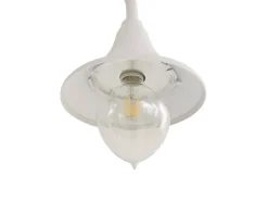 Lindby Mastleuchte Außen Laterne Madea 10034012 Spritzwassergeschützt Modern in Weiß aus Aluminium 2-flammig E27