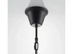 Lindby Pendelleuchte Laterne Rozalie 9624814 Retro Vintage Antik in Schwarz aus Metall 1-flammig E27 Flurleuchte