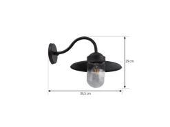 Lindby Wandleuchte Außen Laterne Bilma 10025911 Spritzwassergeschützt Modern in Braun aus Aluminium 1-flammig E27* Laternen