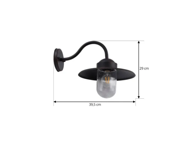 Lindby Wandleuchte Außen Laterne Bilma 10025911 Spritzwassergeschützt Modern in Braun aus Aluminium 1-flammig E27* Laternen