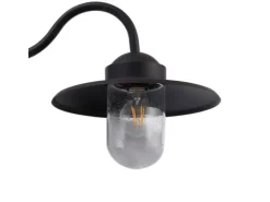 Lindby Wandleuchte Außen Laterne Bilma 10025911 Spritzwassergeschützt Modern in Braun aus Aluminium 1-flammig E27* Laternen