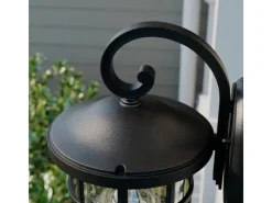 Lindby Wandleuchte Außen Laterne Ankea 9624761 Retro Vintage Antik in Schwarz 1-flammig E27* Laternen