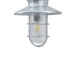 Lindby Wandleuchte Außen Laterne Naleta 10025904 Spritzwassergeschützt Vintage Industriell in Alu aus Metall 1-flammig E27* Laternen