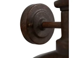 Lindby Wandleuchte Außen Laterne Eloretta 10025908 Spritzwassergeschützt Landhaus Vintage Rustikal in Braun aus Metall 1-flammig E27* Laternen