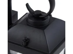 Lindby Wandleuchte Außen Laterne Eloane 10025926 Spritzwassergeschützt Modern in Schwarz aus Edelstahl 1-flammig E27* Laternen