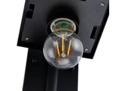 Lindby Wandleuchte Außen Laterne Eloane 10025926 Spritzwassergeschützt Modern in Schwarz aus Edelstahl 1-flammig E27* Laternen