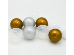 LittleTom Bällebadbälle Ø 5.5 cm 200 Stück Gold Grau Weiß Transparent* Ostern