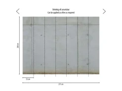 AS-Creation Livingwalls Fototapete Beton-Optik Grau und Beige 371 x 280 cm AS-392251* Fototapeten