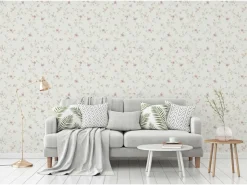 AS-Creation Livingwalls Tapete Blumenmuster Creme-Beige Grün Rosa und Orange 53 cm x 10,05 m AS-937701