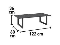 Lounge-Gruppe Springtown 4-teilig Aluminium Schwarz-Dunkelgrau* Sessel