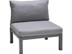 Lounge-Sessel Bonlee aus Aluminium Grau