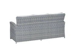 Lounge-Set mit Esstisch Vermont 6-teilig aus Polyrattan* Hocker