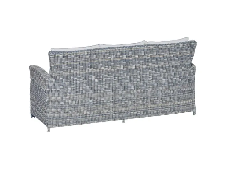Lounge-Set mit Esstisch Vermont 6-teilig aus Polyrattan* Hocker