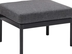 Lounge-Set Skipton 2-teilig mit Hocker Teakholz -Anthrazit* Hocker