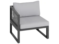Lounge-Set Willa 4-teilig aus Aluminium Anthrazit