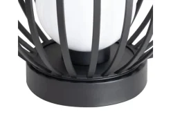 Lucande Laterne Marrin 10025952 Spritzwassergeschützt Modern in Schwarz aus Metall 1-flammig E27* Laternen