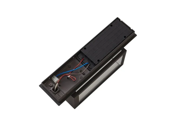 Lucande LED Wandleuchte Außen Laterne Ferdinand 9619149 Spritzwassergeschützt Modern in Alu aus Aluminium 1-flammig