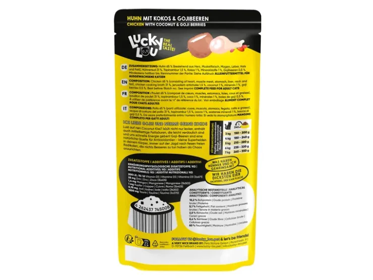 Lucky Lou Katzen-Nassfutter SuperMono Huhn 125 g* Katzenbedarf