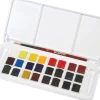 Lukas Aquarell Studio Aquarellfarben-Reiseset 24 x 1/2-Näpfchen