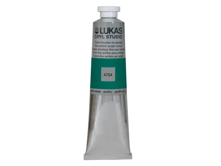 Lukas Cryl Studio Acrylfarbe Aluminiumtube Chromoxidgrün feurig (Phthalo) 75 ml* Bastelfarben