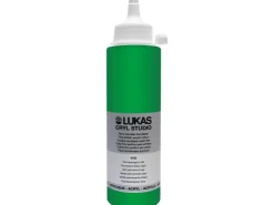 Lukas Cryl Studio Acrylfarbe Plastikflasche Permanentgrün hell 250ml* Bastelfarben