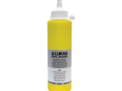 Lukas Cryl Studio Acrylfarbe Plastikflasche Zitronengelb (Primär-Gelb) 250ml