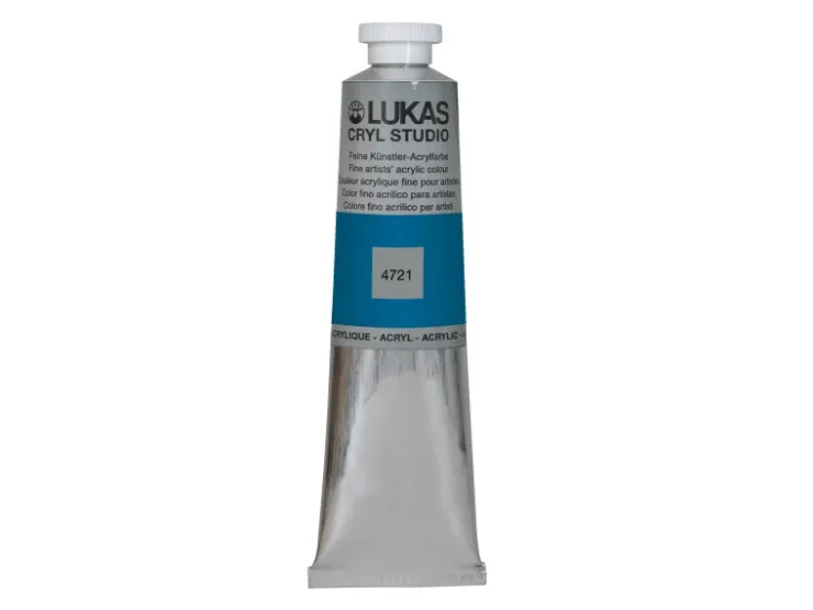 Lukas Cryl Studio Acrylfarbe Aluminiumtube Coelinblau 75ml* Bastelfarben