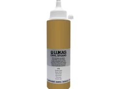 Lukas Cryl Studio Acrylfarbe Plastikflasche Dunkel Ocker 250ml* Bastelfarben