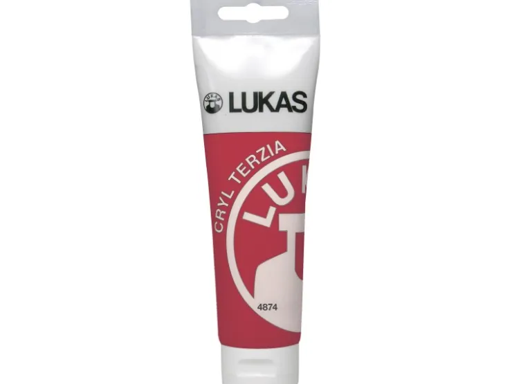 Lukas Cryl Terzia Acrylfarbe Plastiktube Kadmiumrot dunkel (imit.) 125ml