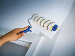 LUX-TOOLS LUX Dispersionswalze 18 cm Polymix Gold-Grau-Gestreift Glatt