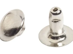 LUX Hohlnieten 4 mm x 7 mm Vernickelt 20 Stück